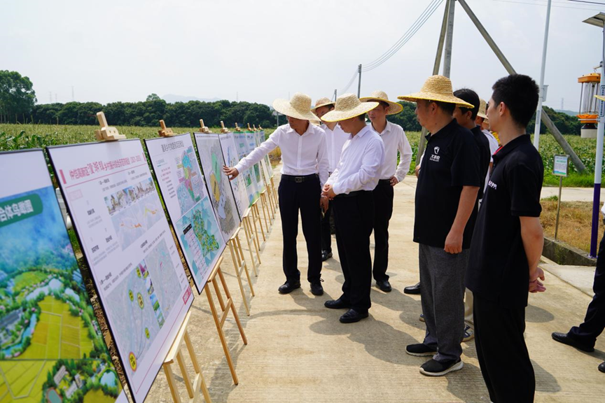 惠州市副市长黎炳盛一行到金沙娱场城app7979现代都市智慧农业产业示范园调研